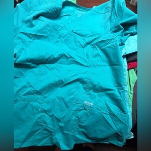 Cherokee Women's Teal Scrub Top